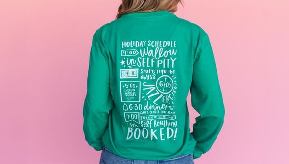 Wallow In Self Pity - Pippi Long-Sleeve Tee - Evergreen gallery