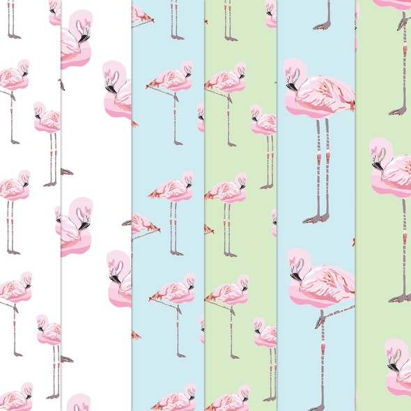 Flamingo Pattern Paper by cecily_moore gallery