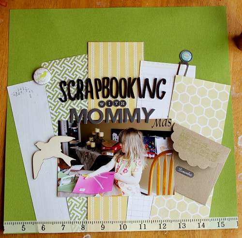 Scrapbooking with Mommy
