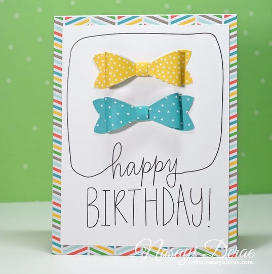 Happy Birthday Bows Card
