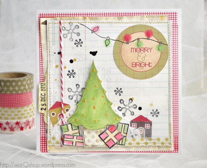 Merry and Bright christmas card