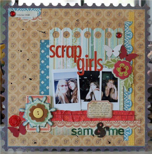 scrap girls - blog challenge use packaging