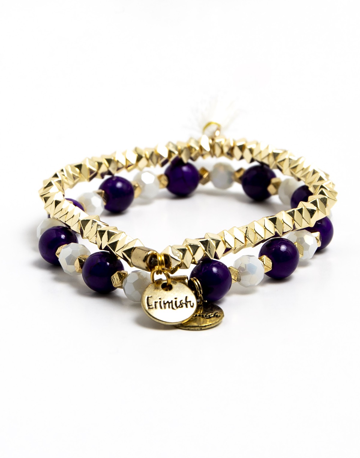 165064 purpleandgoldbraceletset