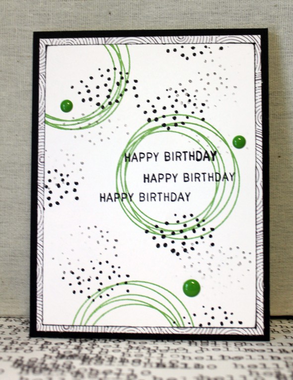 Happy Birthday stamped card by blbooth gallery