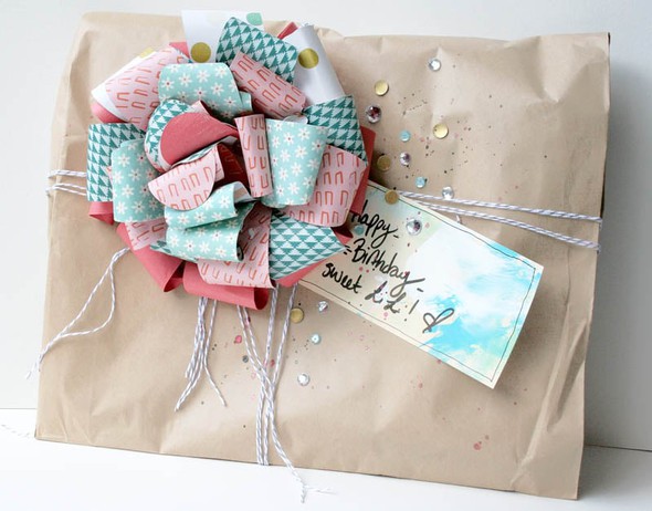 Birthday Wrap with 3D Flower by soapHOUSEmama gallery