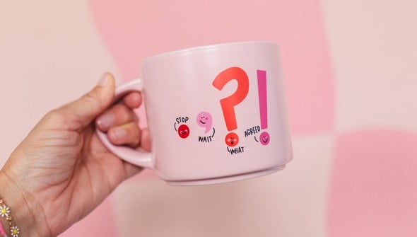 Punctuation Large Ceramic Mug gallery