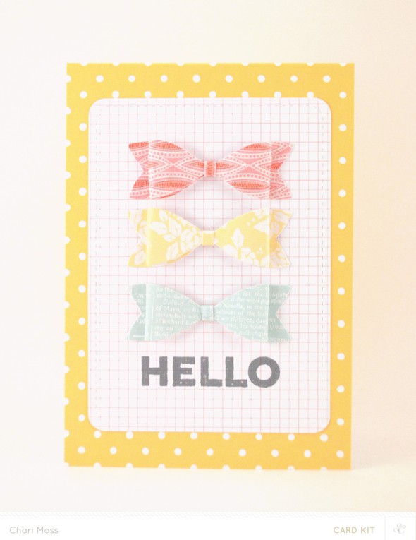 Hello Bows Card by charimoss gallery
