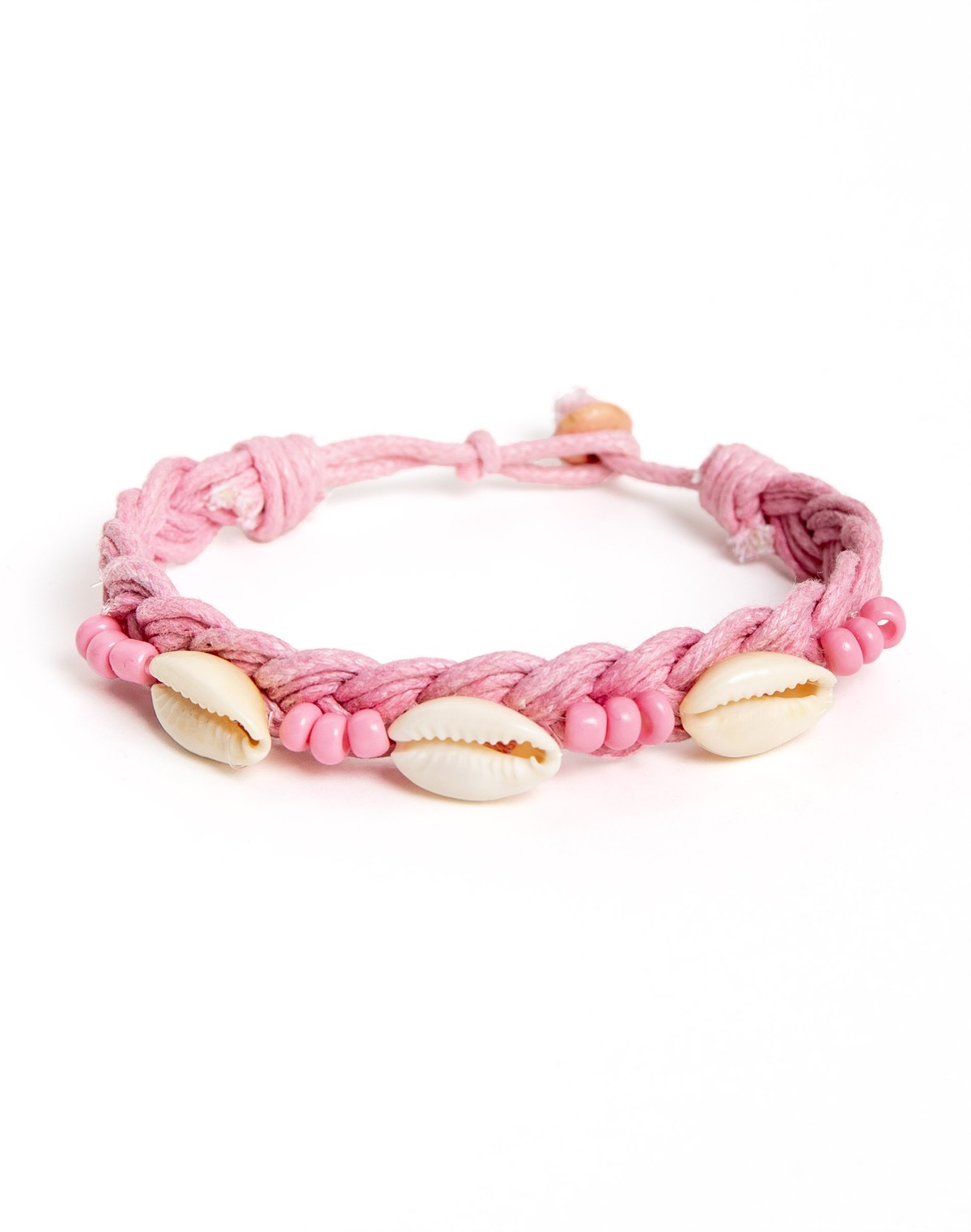 Braided Shell Bracelet - Pink item
