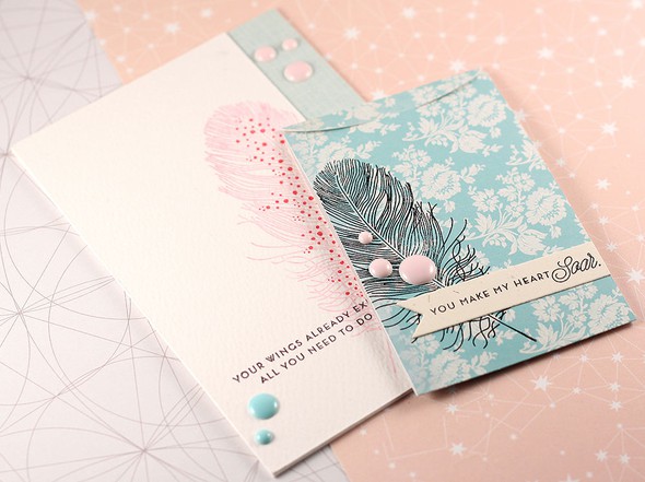 Feather card + gift card holder by Umichka gallery