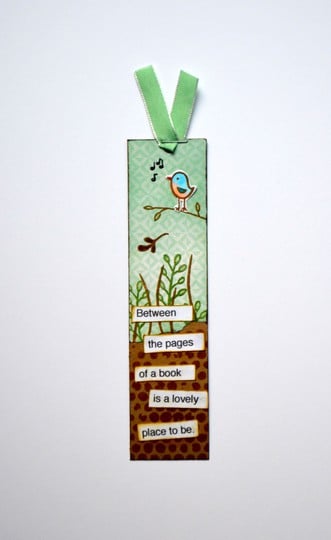 Bird bookmark original