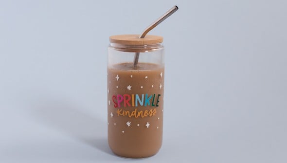 Sprinkle Kindness Glass Can gallery