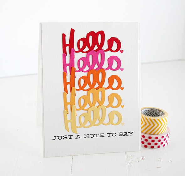 Just a Note to Say Hello card by Dani gallery