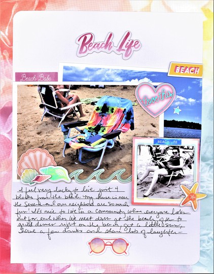 Beach life pink paislee nicole martel 001 original