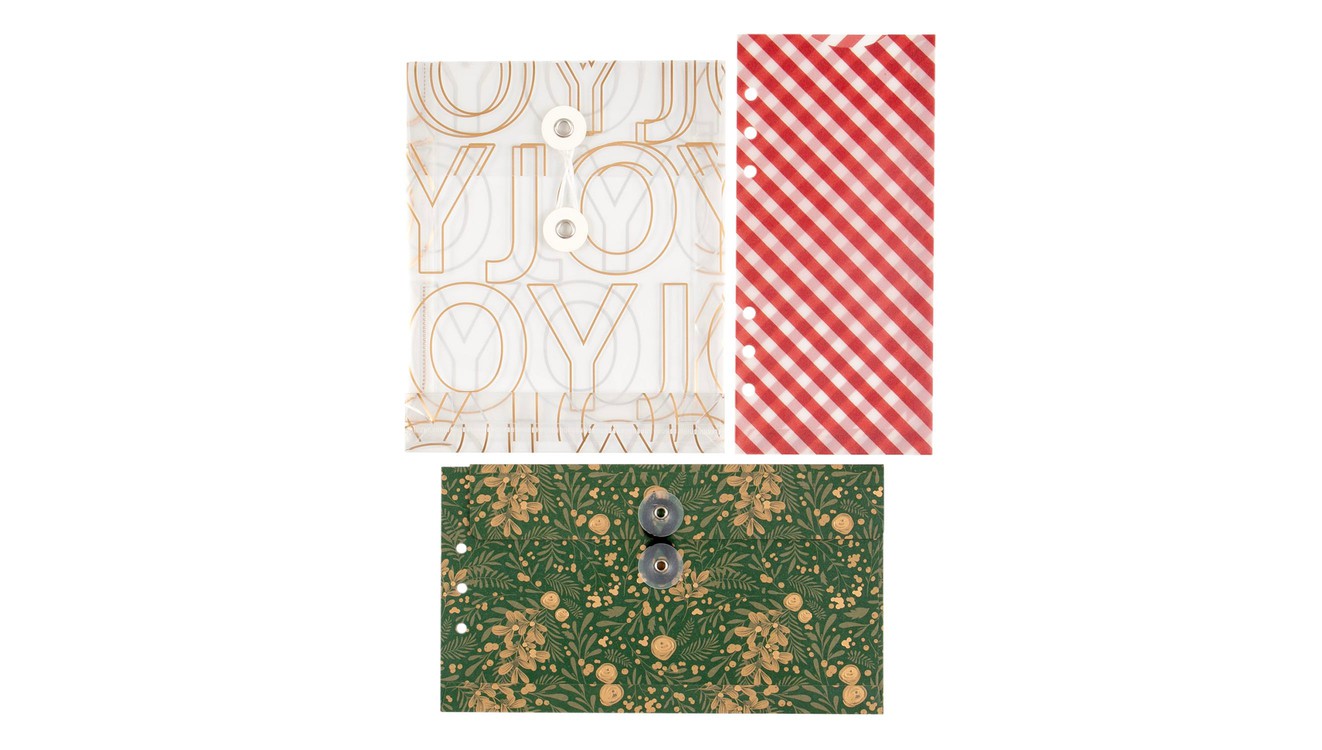 Ali Edwards Design Inc.  Floral and Stripes Envelope Bundle