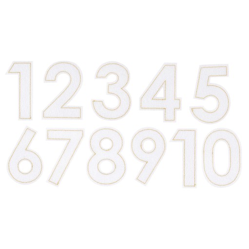 Picture of White Large Felt Numbers