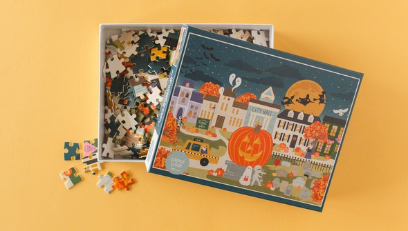 Haunted Nights & Ghostly Lights - 500 Piece Jigsaw Puzzle gallery
