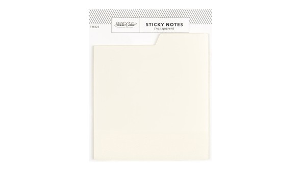 Tabbed Transparent Sticky Notes - Clear gallery