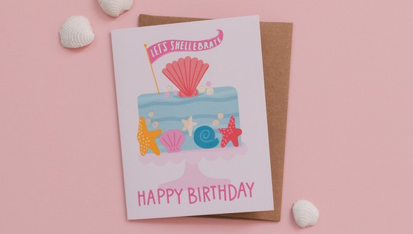 Let's Shellebrate Birthday Greeting Card gallery