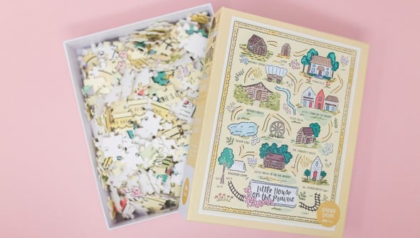 Little House on the Prairie Map - 500 Piece Jigsaw Puzzle gallery