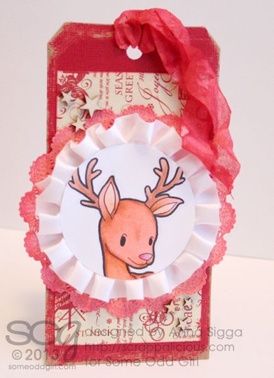 Christmas Deer tag