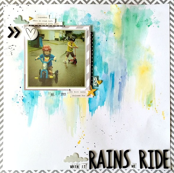 When it Rains, We Ride in Watercolor Backgrounds gallery