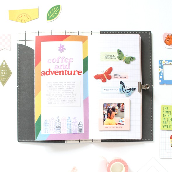 Coffee and Adventure Traveler's Notebook Spread by desialy gallery