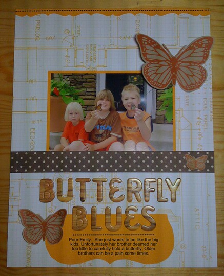 Sunday Sketch:  Butterfly Blues