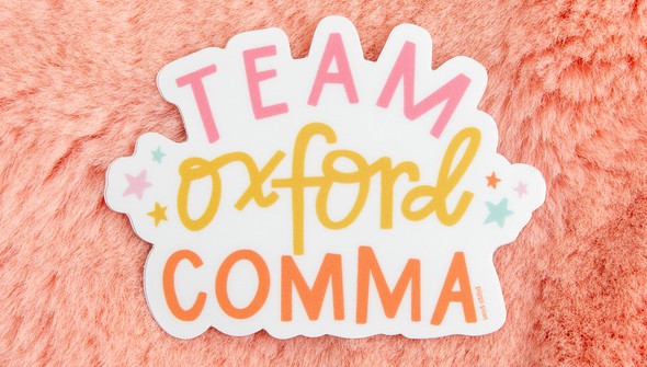 Team Oxford Comma Decal Sticker gallery