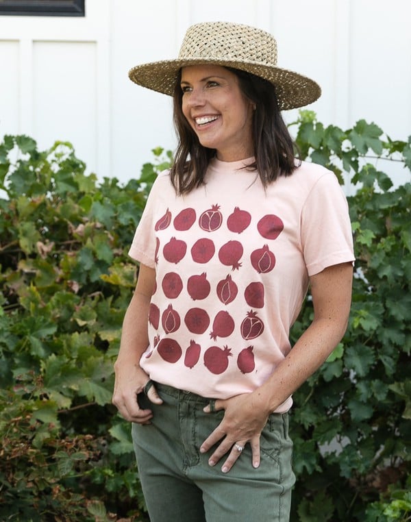 Pomegranate Tee - Peachy Pink, 1 of 4