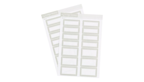 Color Theory Label Stickers - Cement gallery