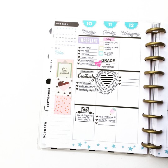 October 10th on my Happy Planner