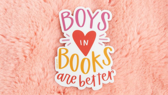 Boys in Books Decal Sticker gallery
