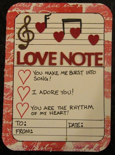 Love note journaling tag