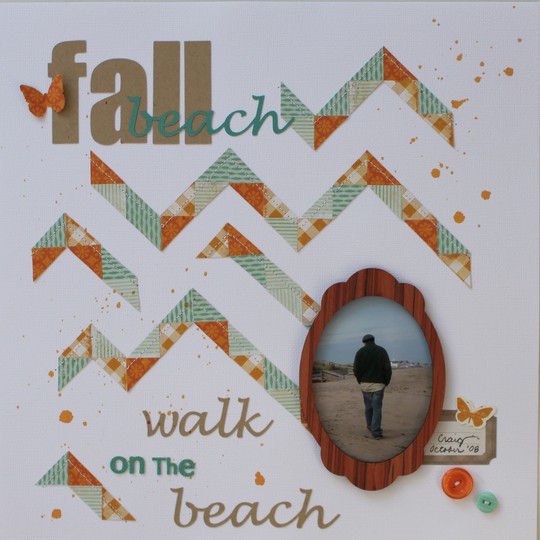 fall walk on the beach