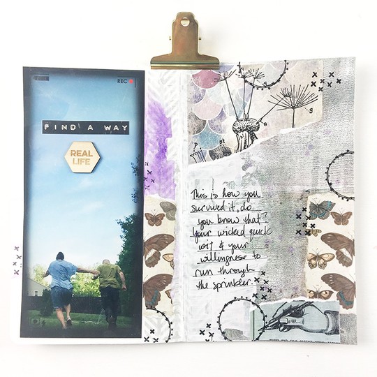 {Find A Way} Mixed Media Layout