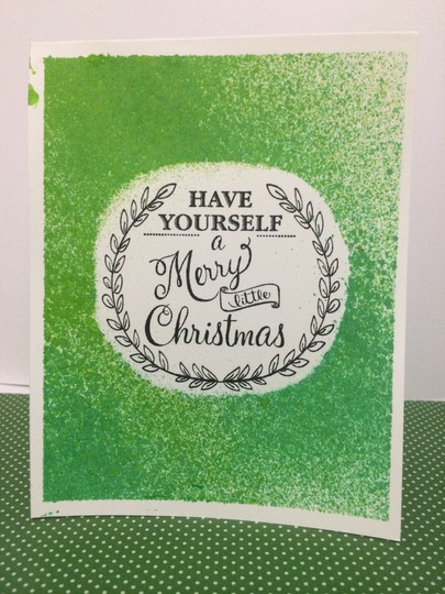 Green Misty Christmas Card