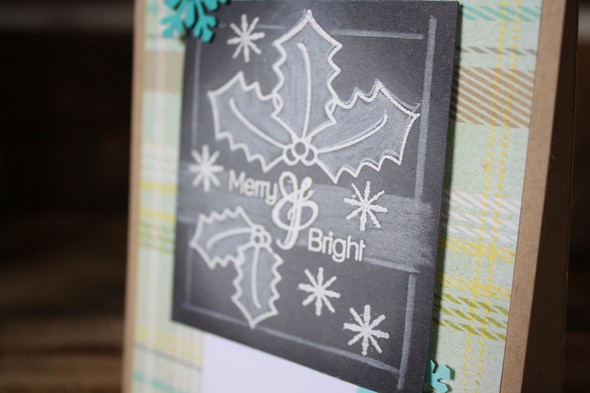 Merry & Bright faux chalkboard card by dewsgirl gallery