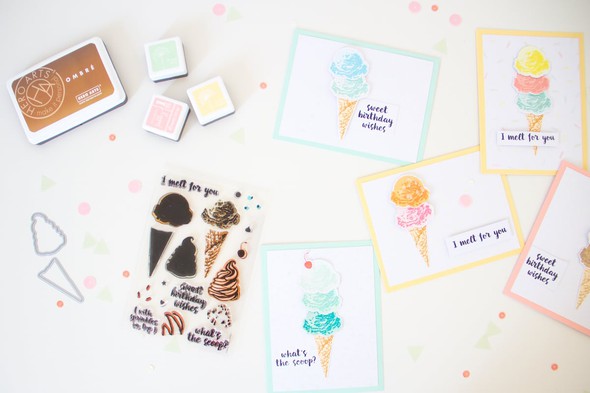 What's the Scoop? - Stamped Cards. by ScatteredConfetti gallery