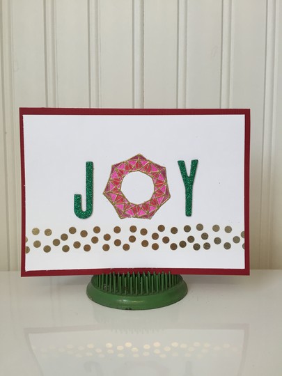 "Joy" Christmas card