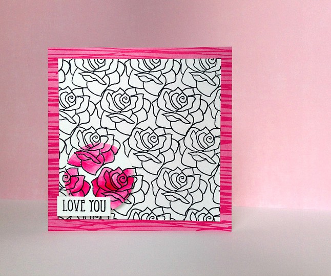 Love You Watercolor card