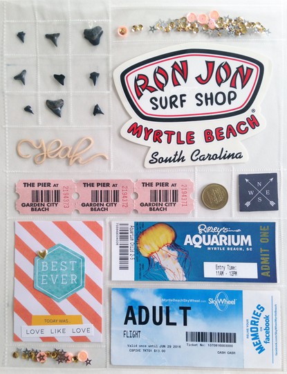 Surfside Beach Memorabilia // 9x12 PL Spread