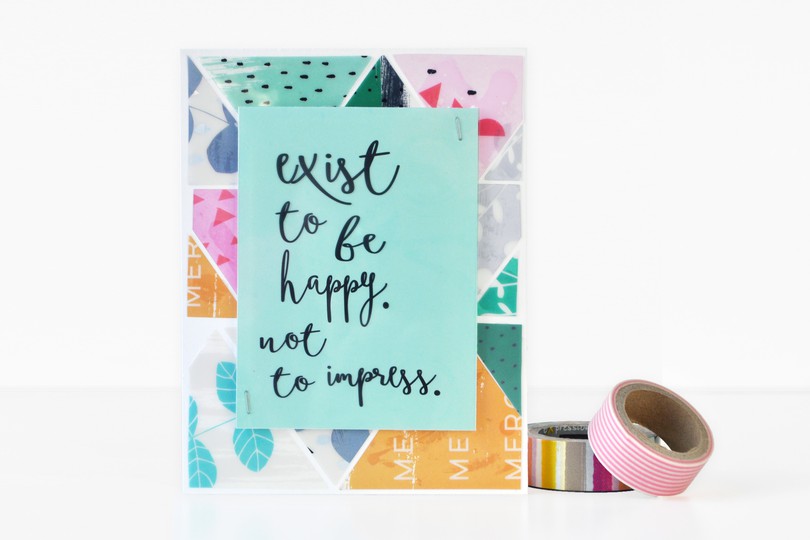 Exist To Be Happy Card