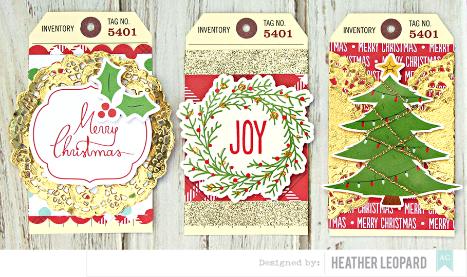 Christmas tags by heather leopard american crafts