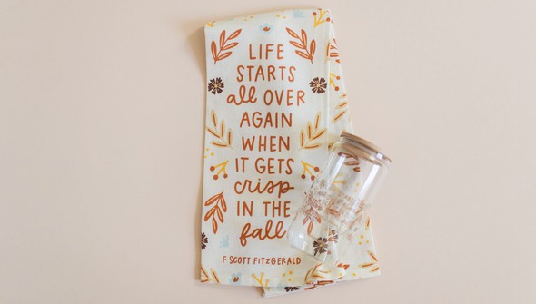 Life Starts in the Fall Tea Towel gallery