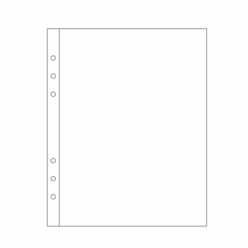 Picture of 6x8" 1A Page Protector (6-ring) 