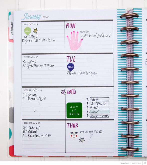 Planner spread - January 16-22, 2017 by maggie_massey gallery
