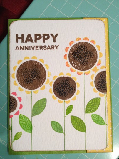Anniversary Card made with Morgan Add on
