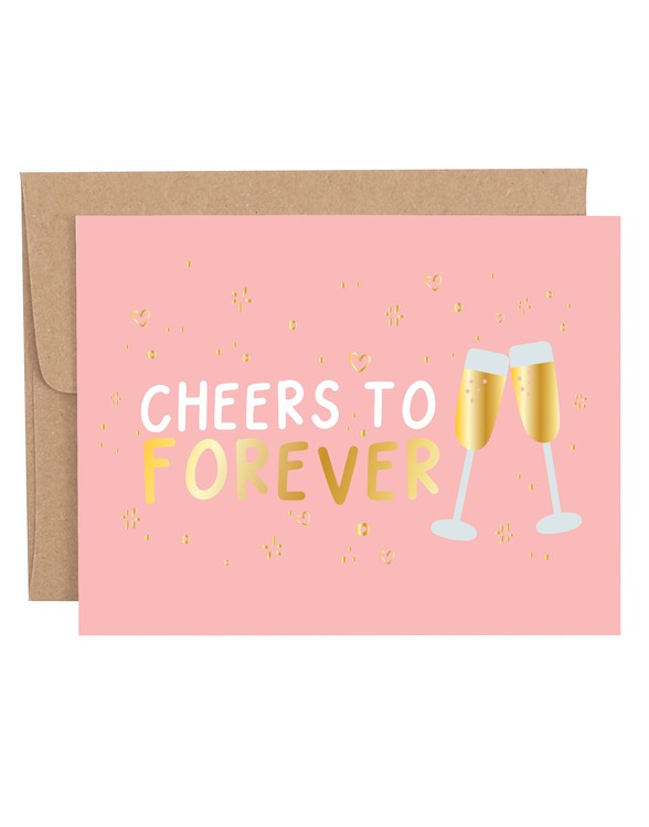 Cheers To Forever Greeting Card Callie Danielle Shop
