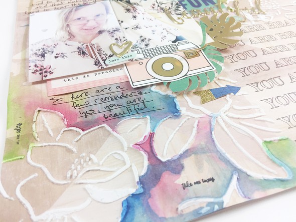 {You Are Beautiful} Mixed Media Layout by larkindesign gallery