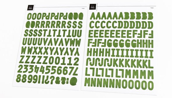 Alpha Stickers - Green gallery